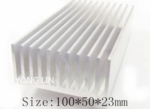 2pieces aluminum heatsink 50*23-100mm/LED heatsink/Robot IC heatsink/LED heat sink/ Laser fins