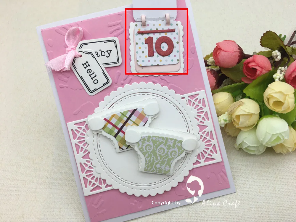 Metal Cutting Die Etched Dies  Cut Memorydex Album Calendar Flip Page Figure Memo Note Scrapbook Paper Craft Card Blade Punch