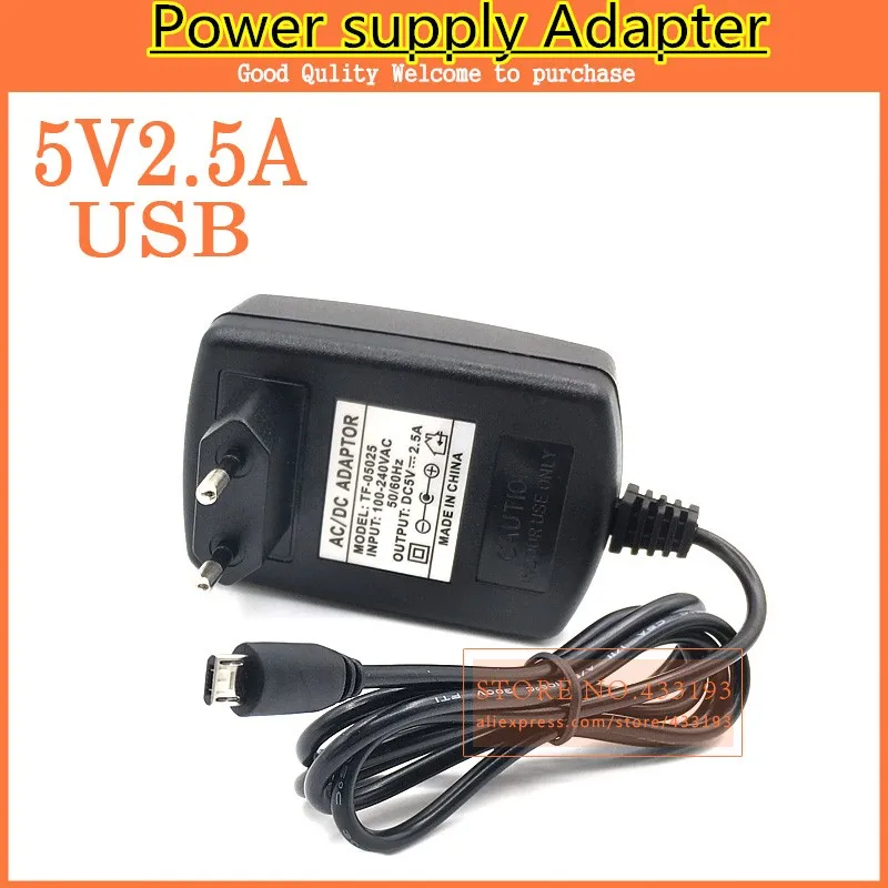 

10X Universal 5V 2.5A Micro USB Charger Power Adapter Supply for Tablet PC Teclast P85 X98 Air 3G P88 Dual Core Onda V975m V973