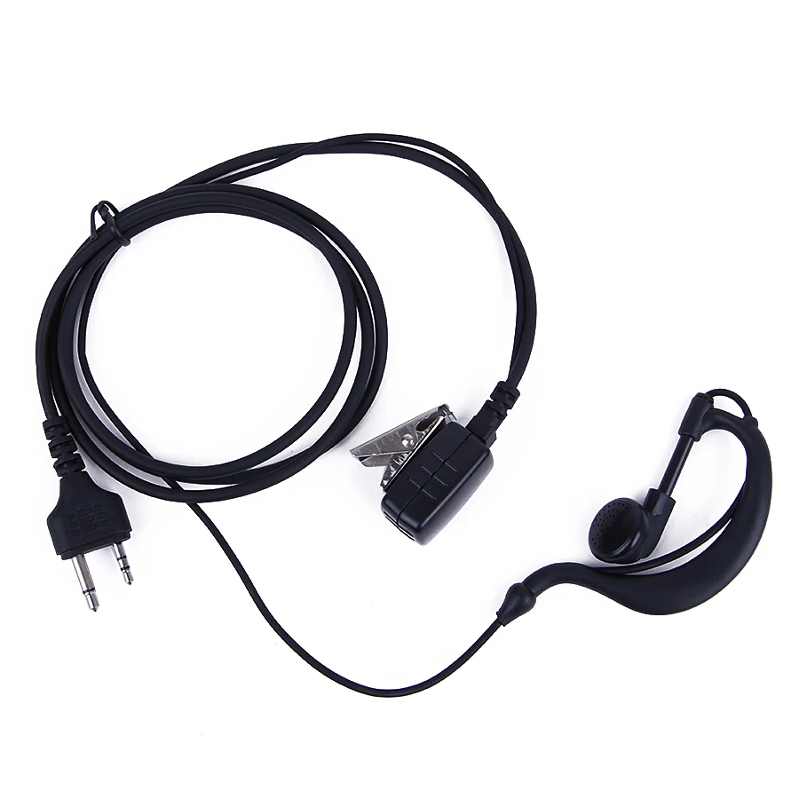 For MIDLAND Walkie Talkie G6/G7/G8/G9 Hot 2 Pin PTT Earpiece Earphone Ear Hook MIC GXT550 GXT650 LXT80, LXT110, LXT112 CB Radio