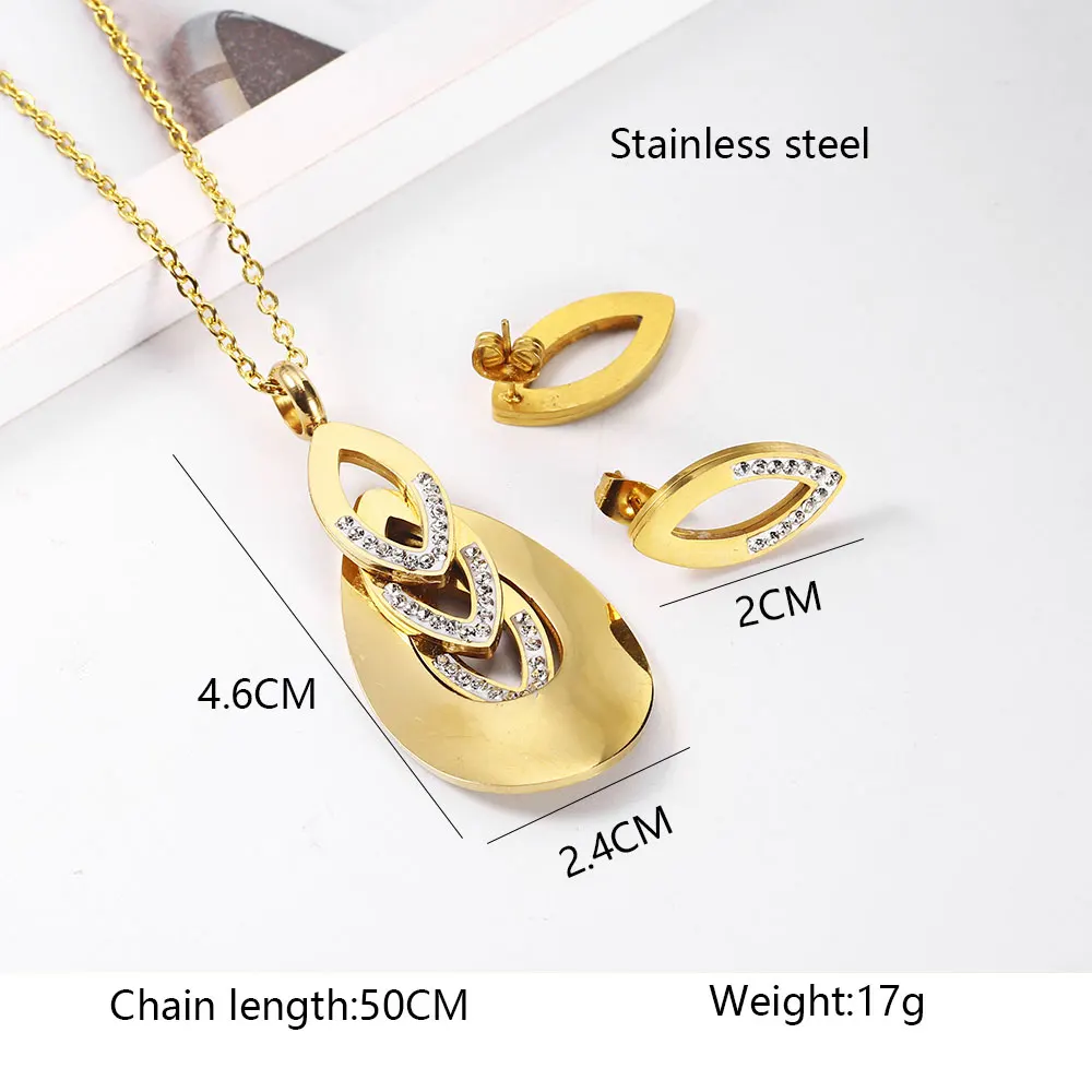 OUFEI Necklace Stainless Steel Woman Jewelry sets Women\'s clothing Accessories Fashion Jewelry Bohemian Jewelry Women\'s Pendant