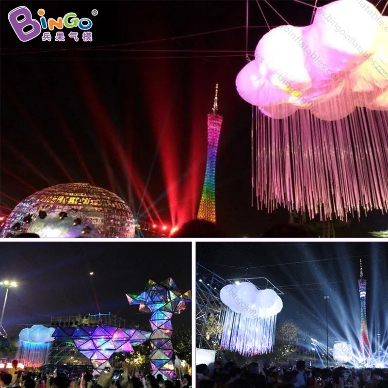 

Customized 9.2X2.8X6 meters giant inflatable cloud / large white clouds inflatable / big inflatable clouds for decoration toys