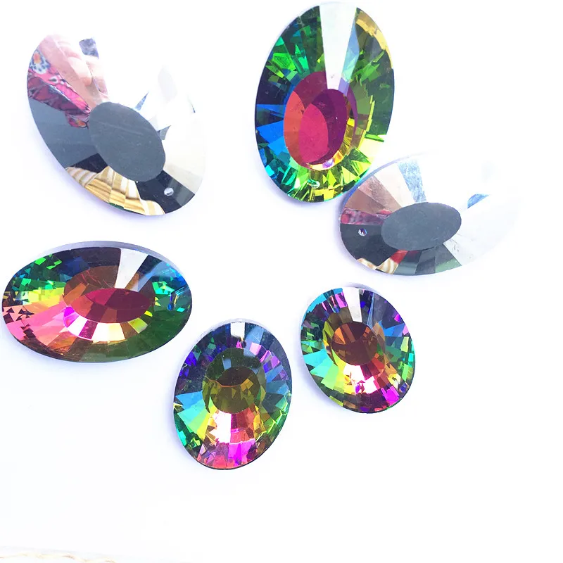 (Free Rings) 12pcs Colourful K9 Crystal 50mm Chandelier Pendant Parts Hanging Fengshui Ornaments Wedding/ Home Chrismas Decor