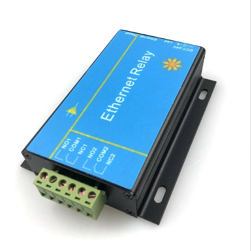 2 way Ethernet network relay module IP remote access controller intelligent smart home industrial grade Support MODBUS TCP