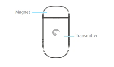 Wireless eTiger ES-DC3 Door/Window Magnetic detector door window open sensor