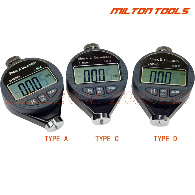 High Quality  LX-A/C/D Hardness Testers Digital Shore Durometer shore A C D Shore O Durometer