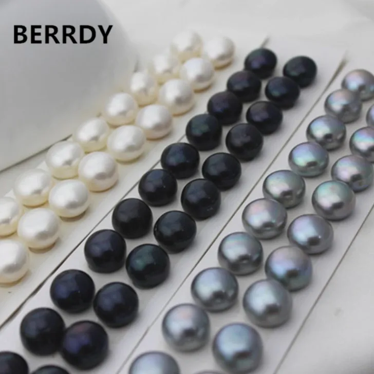 

12-12.5MM Bread Round Shape Real Freshwater Pearl Beads, Loose Akoya Pearl Beads, Hot Cheap Women Jewelry DIY Accessories