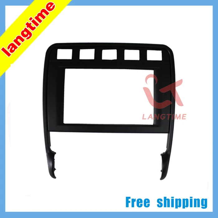 

Free shipping-Car refitting DVD frame,DVD panel,Dash Kit,Fascia,Radio Frame,Audio frame for 09 PORSCHE CAYENNE TURBO,2DIN