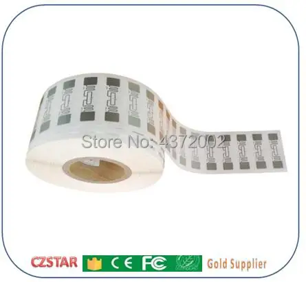 Czstar factory rfid manufacturer 5pcs passive long range alien uhf rfid label sticker wet inlay tag for control inventory