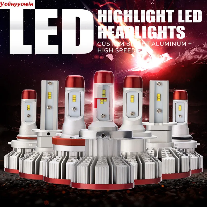 H11/H8/H9 LED Headlight Bulbs Conversion Kit, DOT Approved, Y11 Series 6x LumiledZES Chips -10000LM 6000K White, 2 Yr Warranty