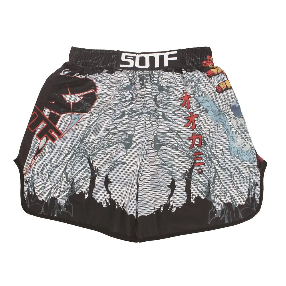 SOTF mma Venomous snake Stretch fabric Men Women geometric boxing shorts Tiger Muay Thai mma shorts boxing clothing fight shorts