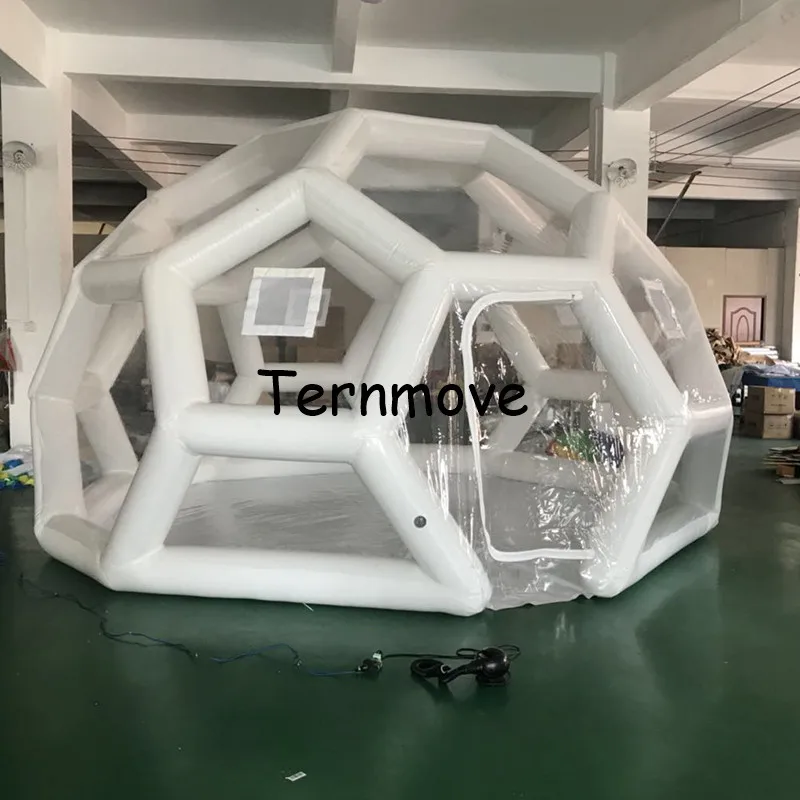 camping bubble hotel house Outdoor Airtight Inflatable Transparent white Bubble Tent For Family Camping Backyard