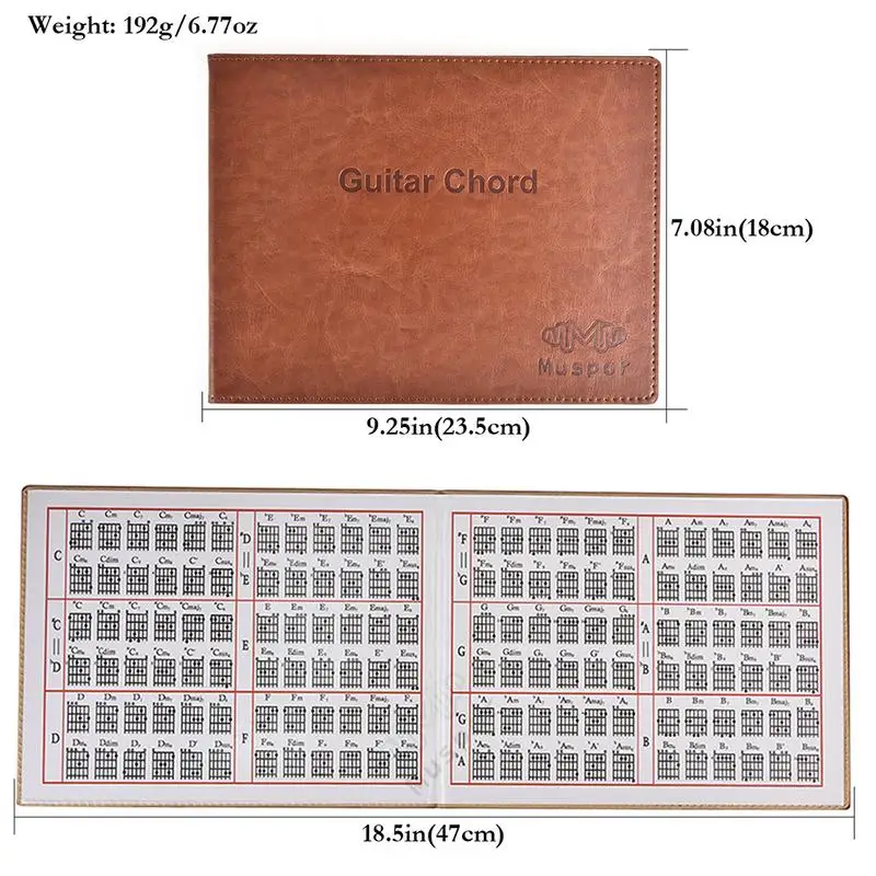 Guitar Chords For Folk Classical Guitar Electric Guitar 6-string Music Map Paperback Book 20 Guitar Chord Book Chord Map