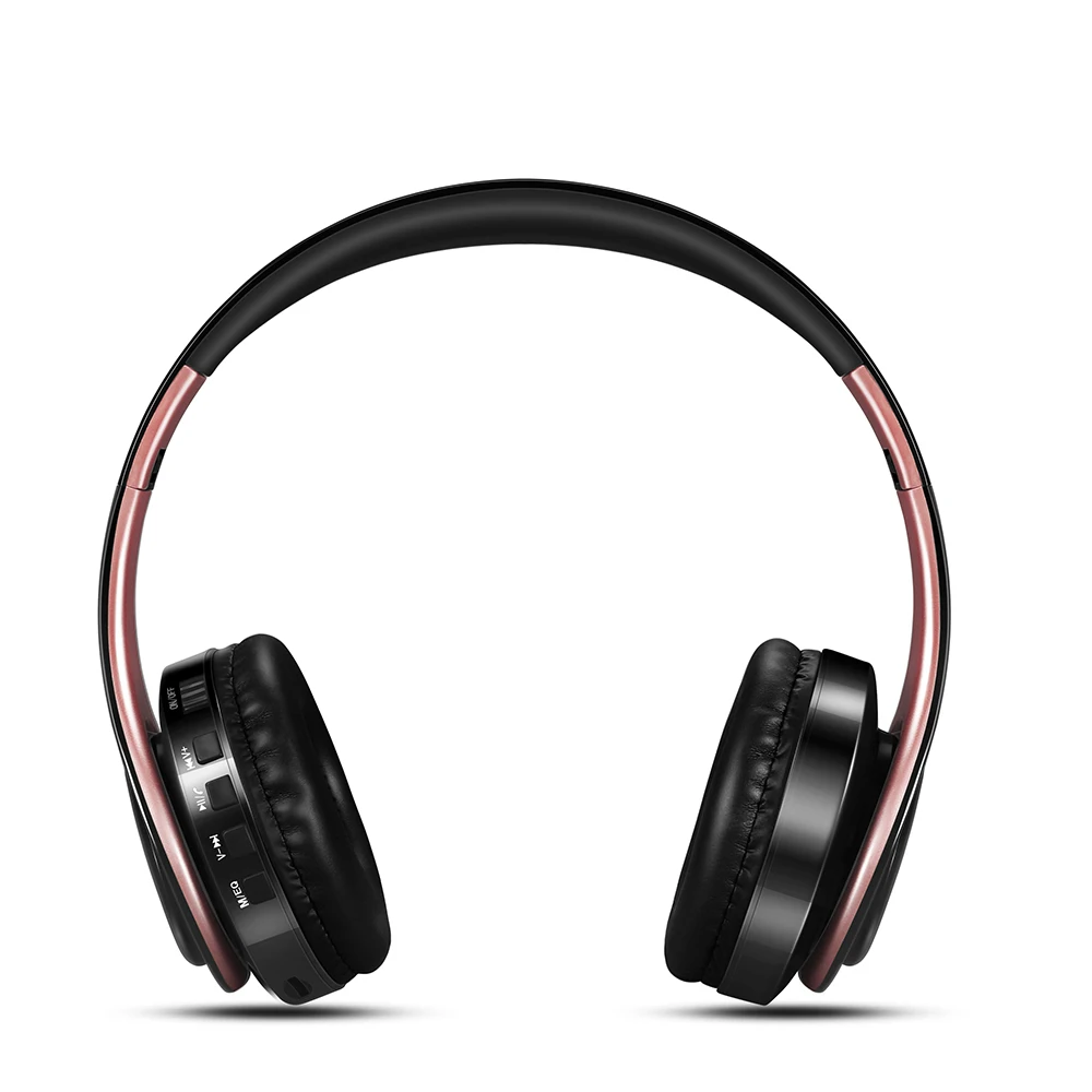 CATASSU Lettore MP3 Cuffie stereo Auricolare Bluetooth V5.0 Cuffie wireless pieghevoli con microfono da gioco per Xiaomi, Samsung