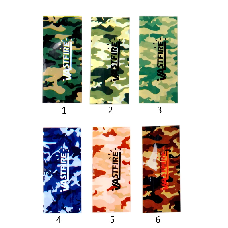 10Pcs/Lot 18650 Battery Wrapper Sticker Camouflage style Tube Wrap Shrink Insulator PVC Protected Cover Skin Decoration Set