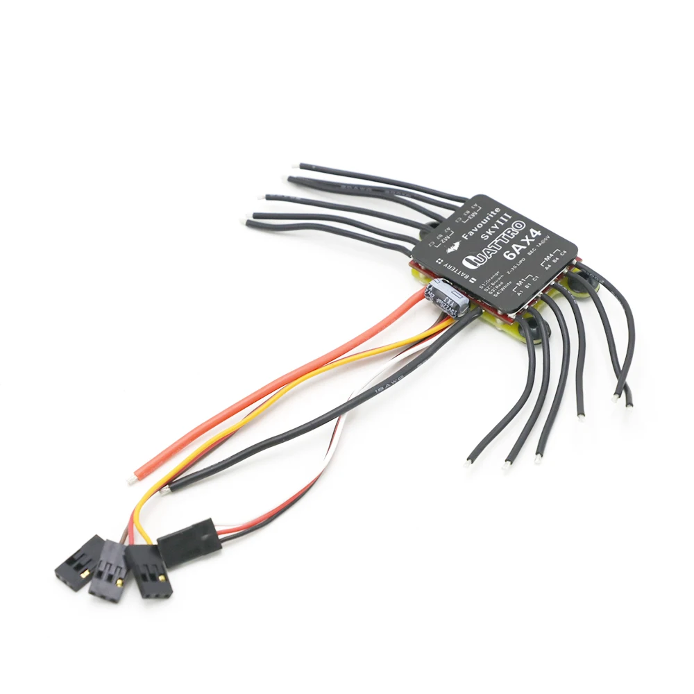 FVT SKY Esc 4-in-1 4 in 1 6A 12A 20A 30A Quattro 20A 4 UBEC 4 in 1 Brushless ESC  for FPV Racer Camera RC Drone