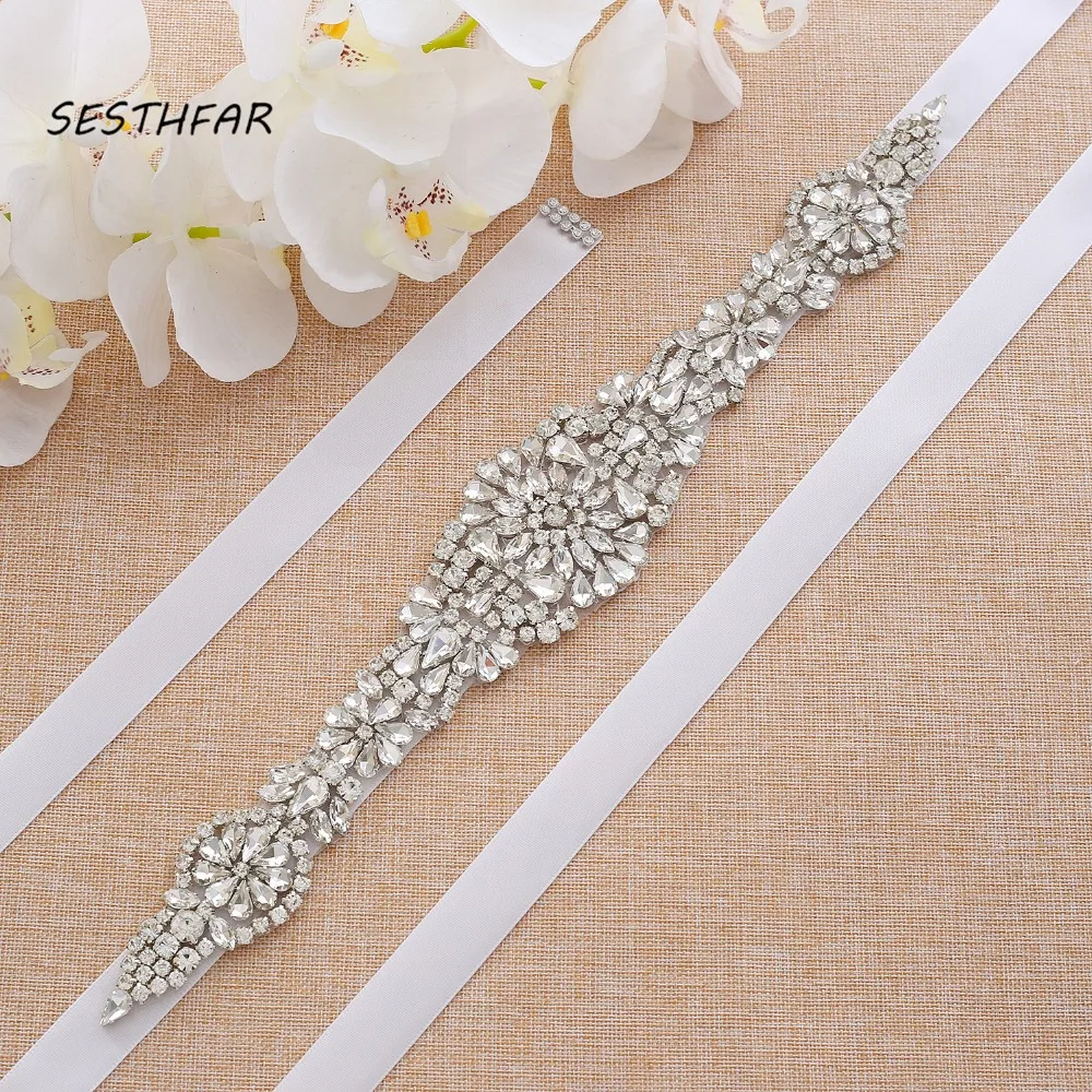 Sesthfar Rhinestone Belt Crystal Bridal Belt Sash Handgemaakte Diamanten Riem Wedding Party Bruid Riem Voor Jurk Sash In Voorraad