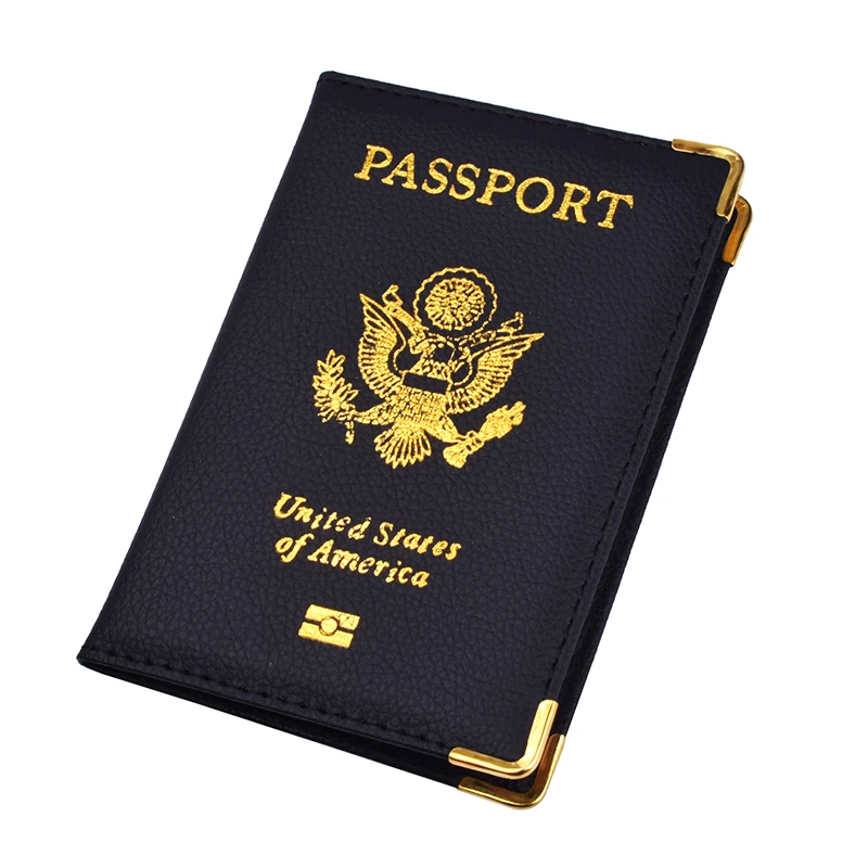 Pu Lederen Travel Usa Paspoort Cover Gepersonaliseerde Vrouwen Ons Amerikaanse Paspoorthouder Case Voor Amerika Mannen Reizen Document Case