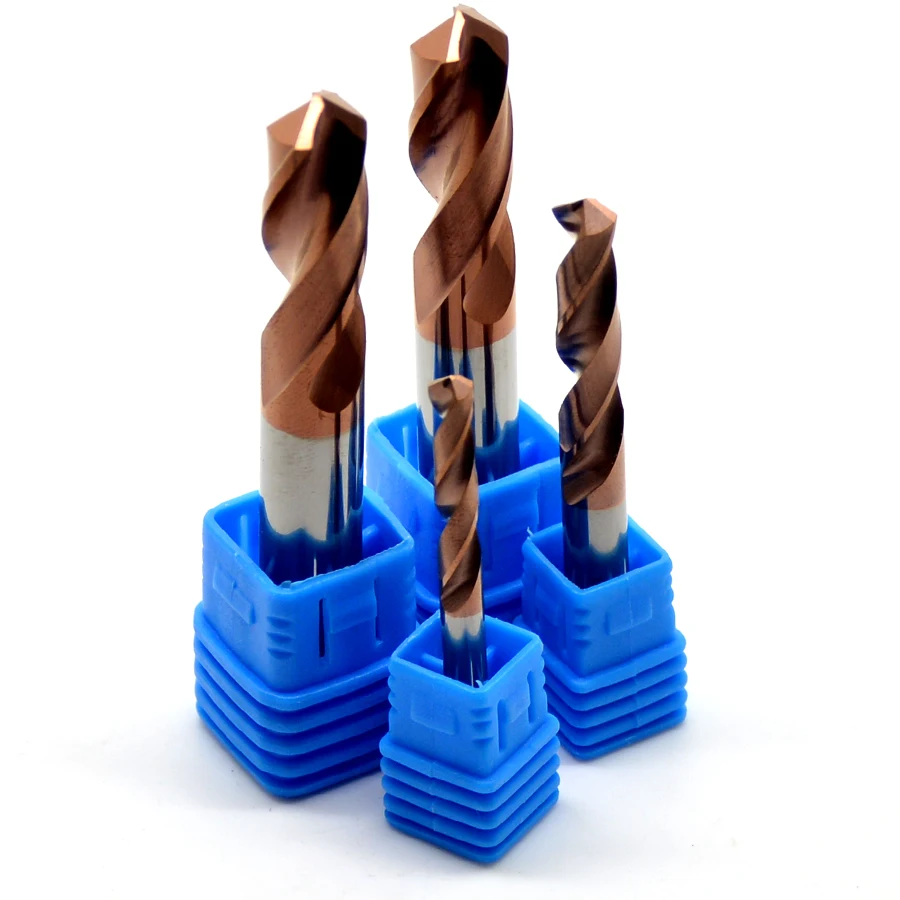 30%Off Micro grain solid Tungsten carbide CNC Twist Drill Bits HRC55 Carbide Drill bits For Metal working 3,4,5,6,7,8,9,10,11,12