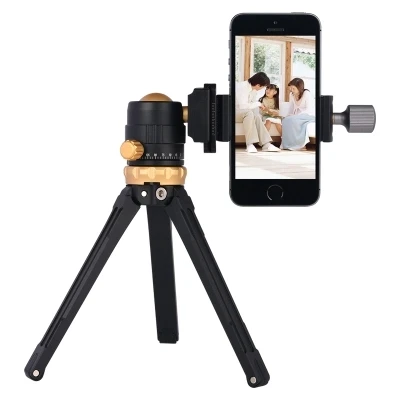 Aluminum Metal Mini Smartphone Tripod with Ball head,Desktop Table Tripod for iPhone Gopro Nikon Canon DSLR Camera DV