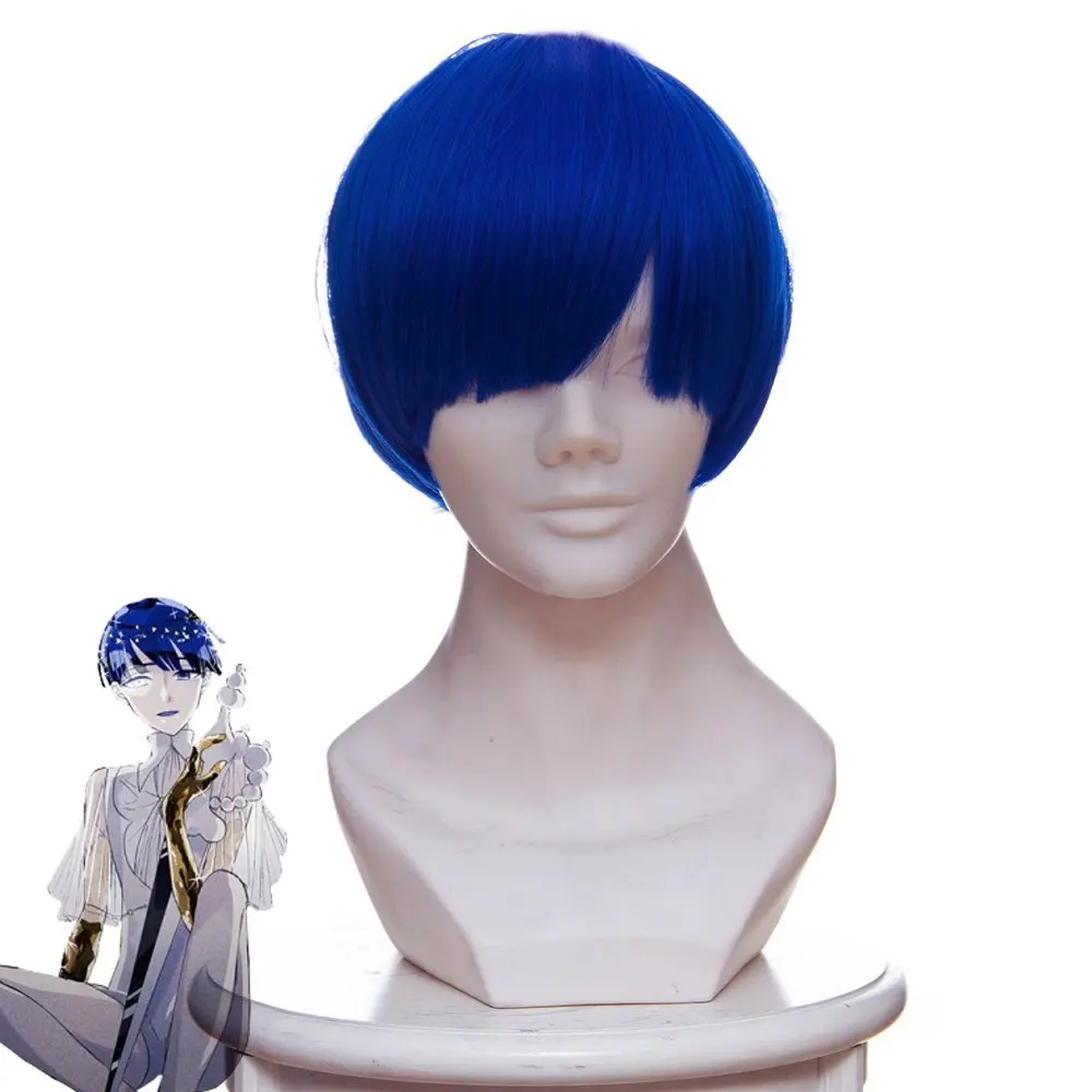 Lapis Lazuli Cosplay Land of the Lustrous Houseki no Kuni Lapis Lazuli Cosplay Hairs Short Blue Headwear