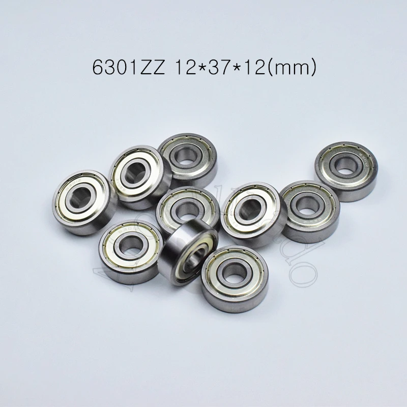 Bearing 1pcs 6301ZZ 12*37*12(mm) chrome steel Metal Sealed High speed Mechanical equipment parts