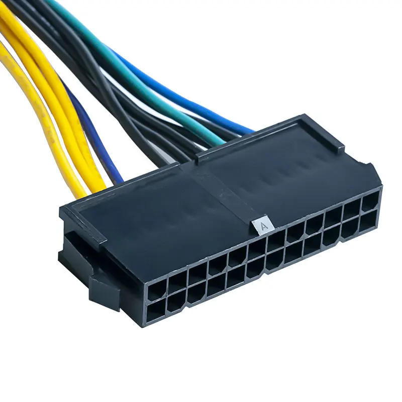 PSU ATX 24Pin إلى 18Pin محول محول وصلة كابل الطاقة ل HP Z420 Z620 سطح المكتب محطة اللوحة 18AWG 30 سنتيمتر #3