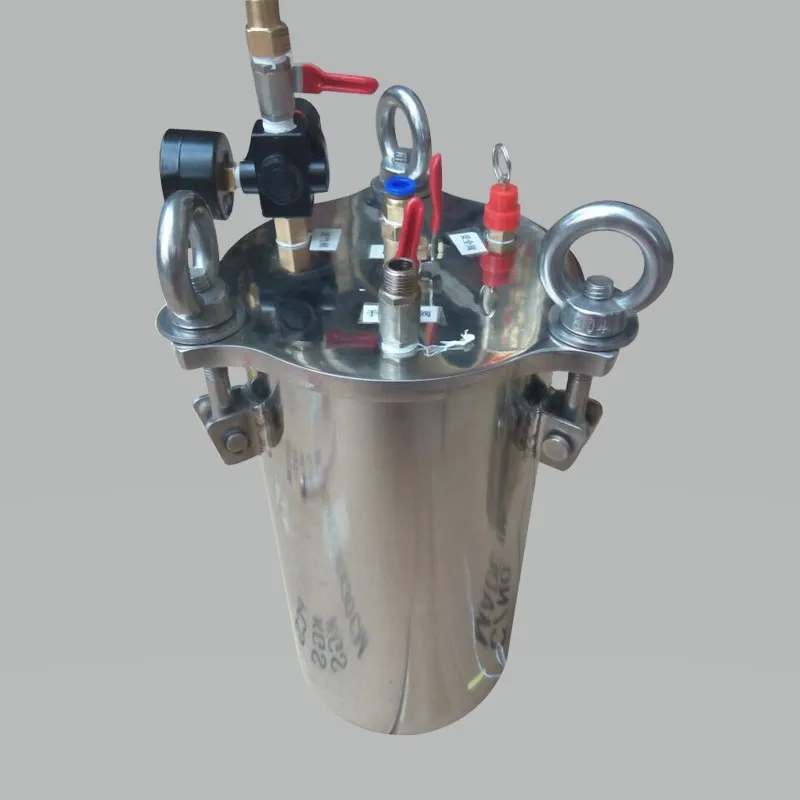 PARMARC1L/ 2L réservoir de pression en acier inoxydable 304, tambour de pression en acier inoxydable