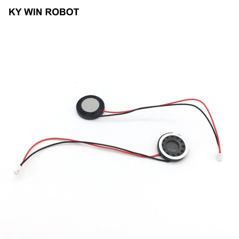 2pcs New Electronic dog GPS navigation speaker plate 8R 1W 8ohm 1W Diameter 18MM 1.8CM with 1.25mm terminal wire length 10CM