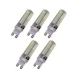 5 sztuk G9 lampa LED ciepły/naturalnie/zimny biały Mini żarówka 104LED 3014SMD AC220V/110V żyrandol punktowy wymień lampy halogenowe