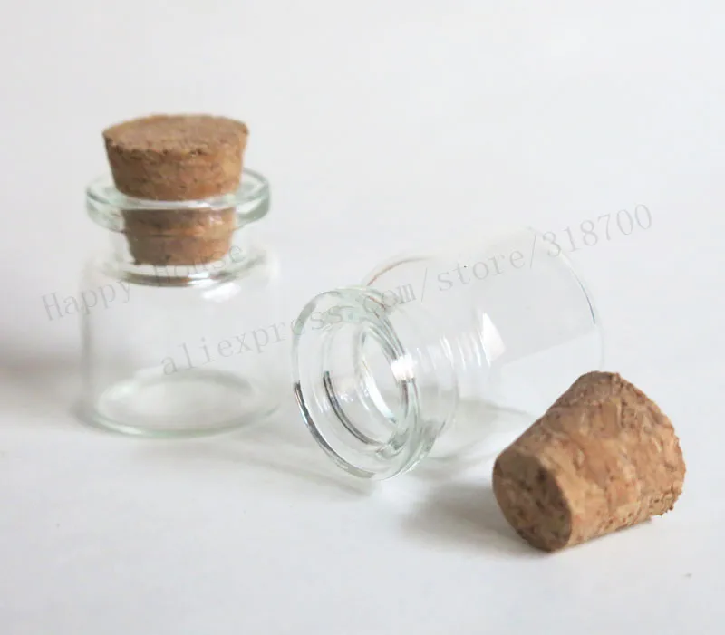 

1000pcs/lot 4ml mini clear glass bottles vials with cork,4cc small transparent empty glass jar,cork stopper glass vial