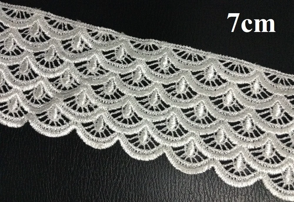 

7cm exquisite high quality fish scale motif lace trim,clothes and home items DIY decoration materials,XERY13830