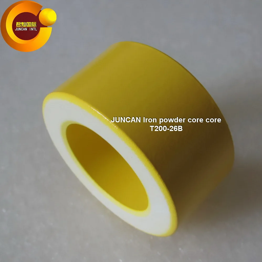 T200-26B 31.8 x 50.8x 25.4mm Ferrite Ring Iron Powder Toroid Cores Yellow White Inductor Ferrite Rings for Power Transformers