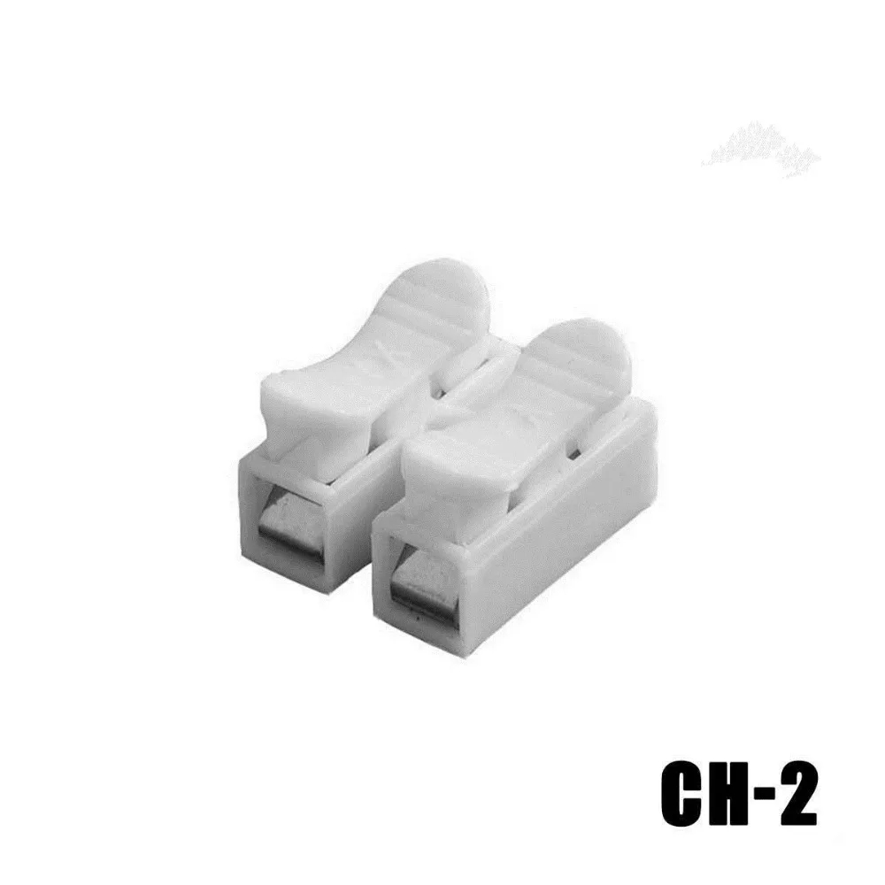 10PCS/Lot Motorcycle Car Boat Electrical CH2 2Pin Quick Splice Wire Connectors Terminal Electrical Cable Terminals