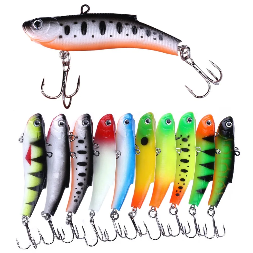 1-piece Soft Artificial Bait VIB 7cm/17g Minnow Winter Ice Fishing Lure Wobblers Isca Internal Lead Bait Crankbaits