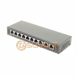 DSLRKIT 250M, 10 портов, 8 PoE выключатель инъектор, Power Over Ethernet, без адаптера питания