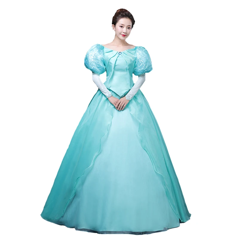 Ariel Princess Top Quality Fashion Cosplay Costume Dress For Halloween Party Costumes Custom-Made