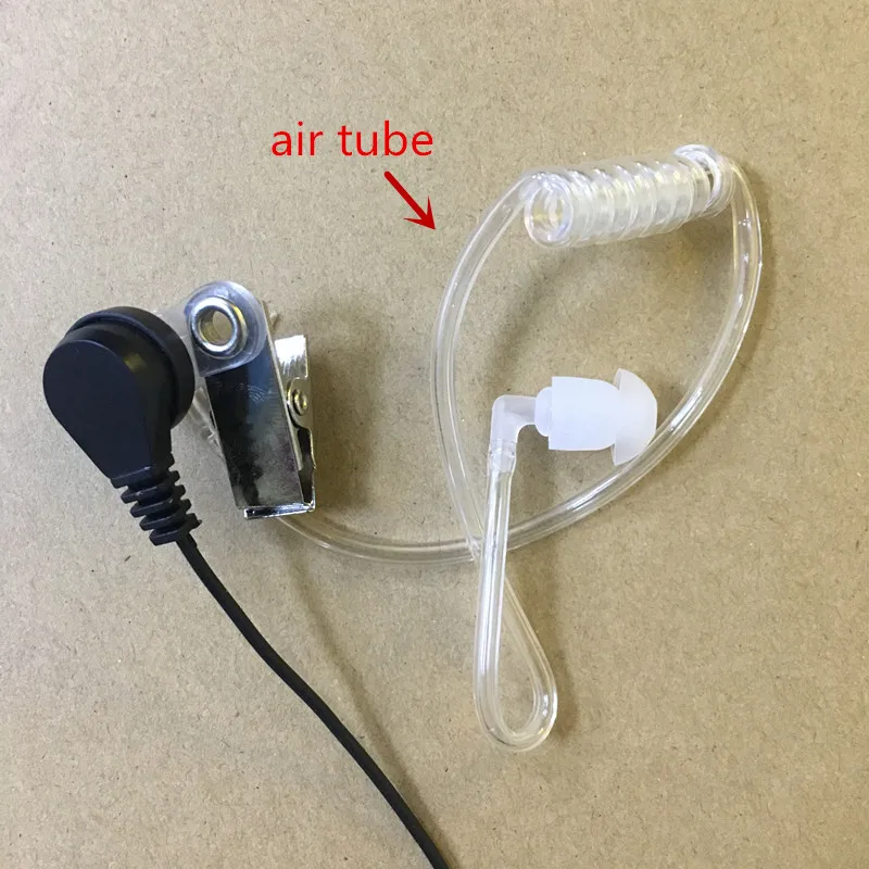 سماعة رأس صوتية لأنبوب الهواء الشفاف ، 2 دبابيس لـ ICOM IC V8 V82 V85 F11 F26 F4008A F31 F4GT F3021 F3001 وما إلى ذلك جهاز اتصال لاسلكي