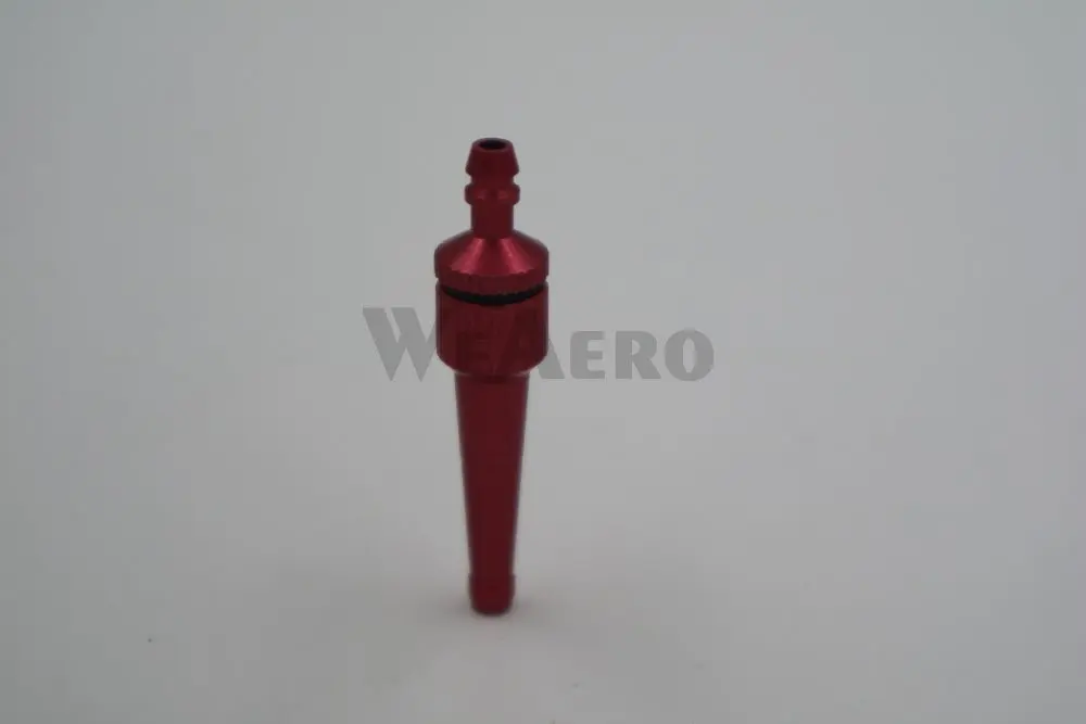 Long Fuel Filling Nozzle with Fuel Filter D3.2xD9xL41  Red Color