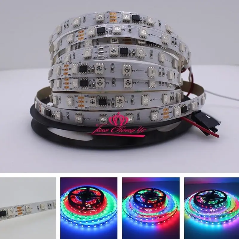 

DC24v WS2811 300leds magic dream color RGB addressable led flexible strip