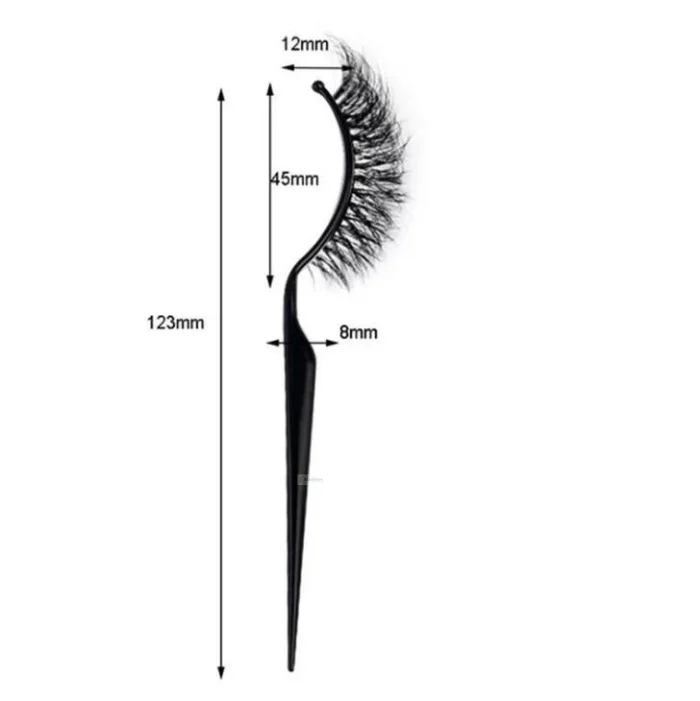 3pcs plastic eyelashes display stick customer wear eyelash show stick eye lash extension try it on tools