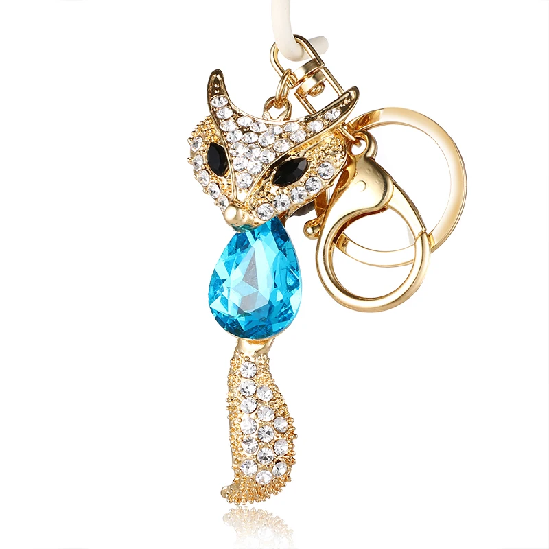 Keychain GYWYN2020 latest keychain car key chain ladies bag pendant ladies gift cute fox pendant.