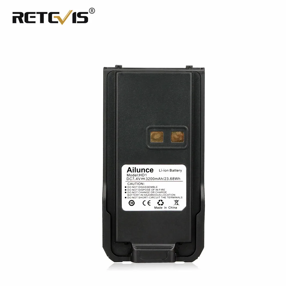 

Оригинальный RETEVIS Ailunce HD1/RETEVIS RT29 3200mAh литий-ионный аккумулятор для Ailunce HD1/RETEVIS RT29 Walkie Talkie Battery J9131B