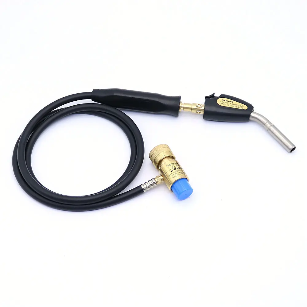 Mapp Soldering Gas Torch Self Ignition Plumbing Turbo Torch Solder Welding Torch with Welding Hose for Soldering Tools