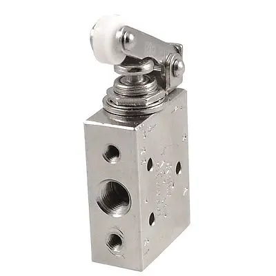 Silver Tone Alloy 2 Position 5 Way Roller Lever Mechanical Valve