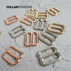 10pcs/lot Adjustable buckle DIY accessory for 20mm sewing bag belt dog cat collar high quality plated metal buckle 3 colours