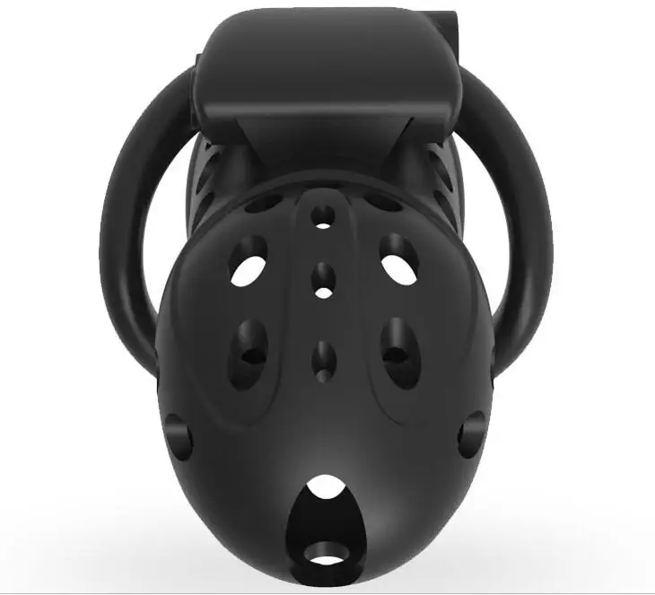 Latest Ventilate Design Male PC Electric Shock Cock Cage Penis Ring Bondage Lock Kidding Zone Air Chastity Device Sex Toy 127
