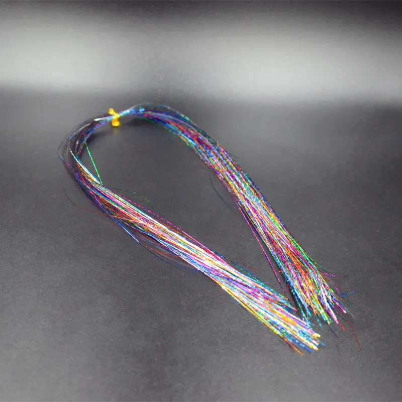 CONTEMPLATOR 3bags new rainbow Flashabou Tinsel fly fishing materials Glittering flash sparkle tinsel for wet flies streamers