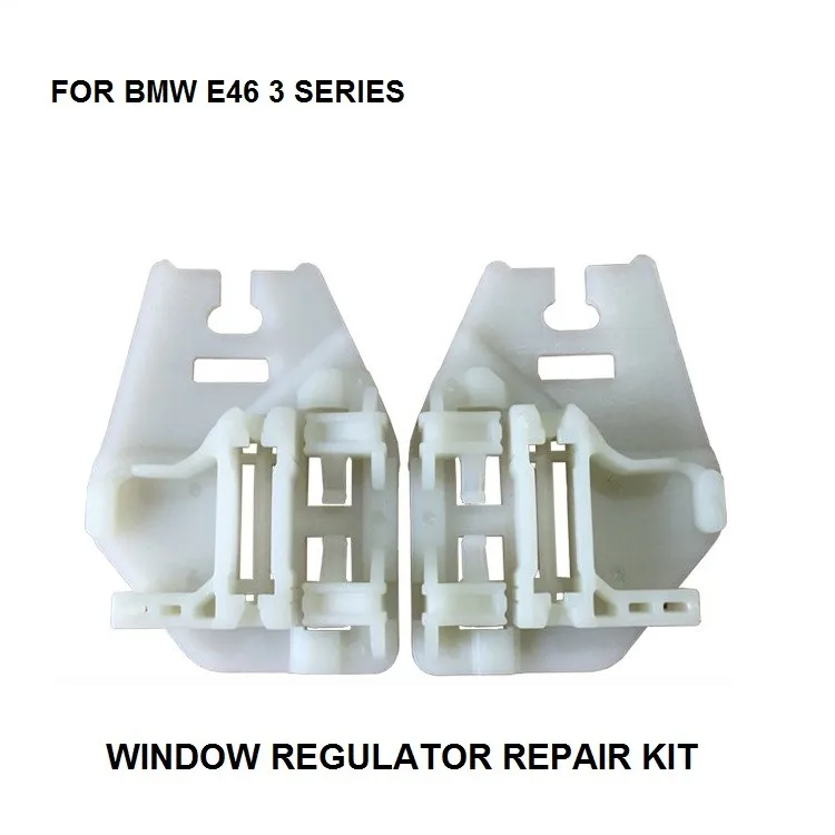 1998-2005 ZESTAW NAPRAWCZY REGULATORA OKNO PLASTIKOWE CZĘŚCI CZĘŚCI SAMOCHODOWE DO BMW E46 PODNOŚNIK SZYBY NAPRAWA KLIP REAR-RIGHT & LEWY