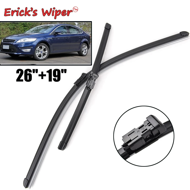 Erick's Wiper LHD Front Wiper Blades For Ford Mondeo 4 2007 - 2014 Windshield Windscreen Clean Window Car Rain Brushes 26